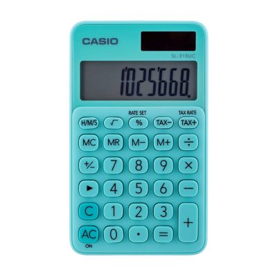 CASIO Taschenrechner SL-310UC-GN, 10-stellig, 70 x 118 mm, Karton, grün