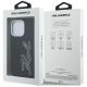 8. Karl Lagerfeld FW iPhone 16 Pro Hülle mit genarbtem Logo – Schwarz