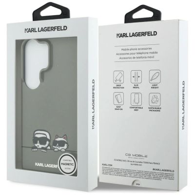 8. Karl Lagerfeld IML Peekaboo Karl&Choupette MagSafe Hülle für Samsung Galaxy S26 Ultra - Schwarz