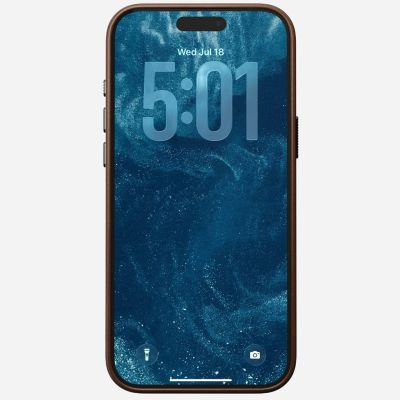 5. Nomad Traditionelle Lederhülle für 17,5 cm (6,9") Mobiltelefone Braun