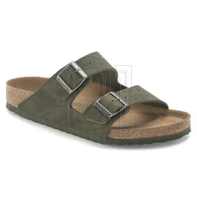 Birkenstock Arizona Vegan Microfaser Regular Women's-Men's Desert Dust Thyme Flip-Flops for Wide Feet Vegan (1024550)