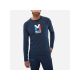 3. MILLET Trilogy Woll-T-Shirt Ts Ls M marineblau