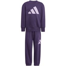 Lilafarbener Trainingsanzug adidas Essentials Joggers für Kinder JW2439