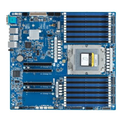2. Gigabyte MZ33-AR0 Motherboard 1x SP5 AMD Epyc 9004 SoC (24x DIMM, 6x MCIO 8i, 1xM.2, 2x10Gbe, IPMI, E-ATX)
