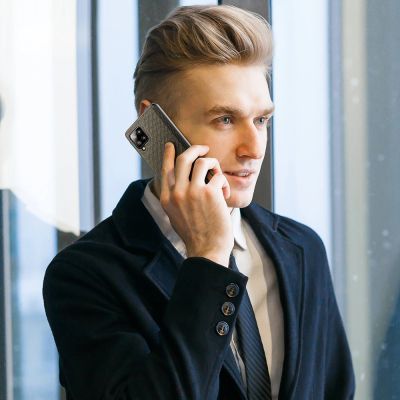 9. Dux Ducis Fino Hülle ist mit Nylon überzogen Samsung Galaxy A42 5G grün