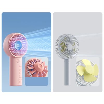 6. Jisulife Handventilator Life4 3600mAh Tragbarer USB-Ventilator - Rosa