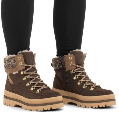 14. Wasserdichte Damen-Traperschuhe mit Plateau in Braun Rieker Y6210-25