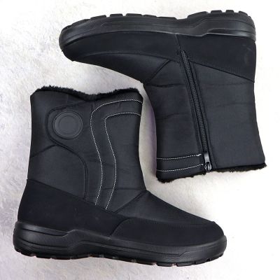 7. Damen-Schneestiefel, flach, gefüttert, schwarz, Potocki SU33310