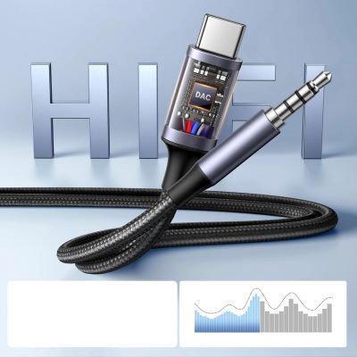 2. Ugreen Audio-Adapter mit Ladefunktion 2-in-1 USB-C - USB-A/C + Miniklinke - Schwarz