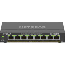 Switch Netgear GS308EPP-100PES 8-Port PoE 123 W (PoE+: 8 Ports) Unmanaged Gigabit
