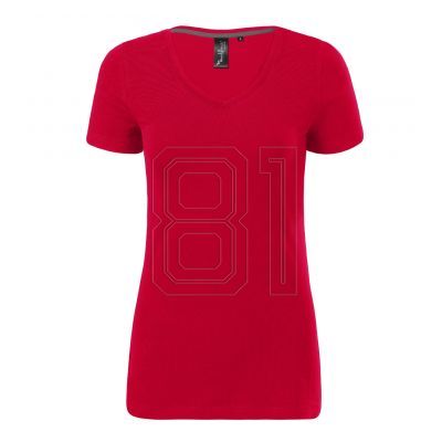2. Malfini Action V-Ausschnitt T-Shirt W MLI-70171 Formel rot