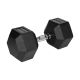 HEX 30 kg gummierte Gusseisen-Hantel REBEL ACTIVE