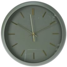 PP Wanduhr 30x4,5cm Salbeigrün