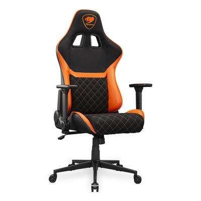 8. COUGAR CGR-A2F Universal-Gaming-Stuhl, gepolsterter Sitz, Schwarz, Orange