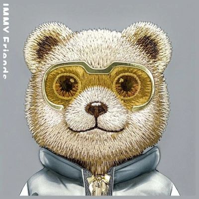 12. Nimmy Cool&Cute 2.0 Bear Case für iPhone 15 - Grau