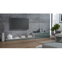 TV-Schrank LIFE 300/42/35 weiß/grau glänzend