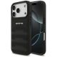 Mercedes AMG Lederhülle mit geprägtem Logo für iPhone 18 Pro / 17 Pro – Schwarz