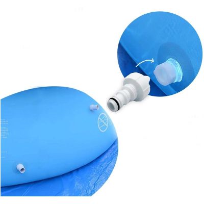 16. Aufblasbarer Pool mit aufblasbarem Halsband 360x90CM 17795