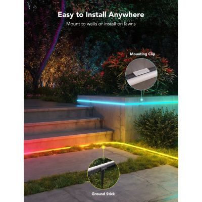 6. Govee H61A8 Outdoor-Neon-LED-Streifen, 10 m, mit WLAN, Bluetooth und RGBIC