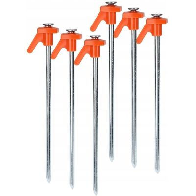 8. Zeltnägel 21 cm Set 6 Stück Metall Kunststoff Redcliffs