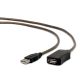 GEMBIRD UAE-01-5M Kabel (USB 2.0 M - USB 2.0 F; 5m; schwarz)