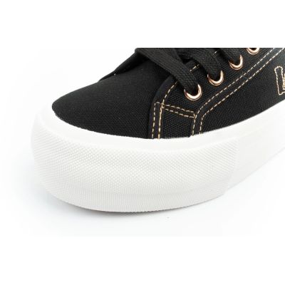 15. Lee Cooper Damen-Sneaker mit Plateausohle, schwarz mit Gold