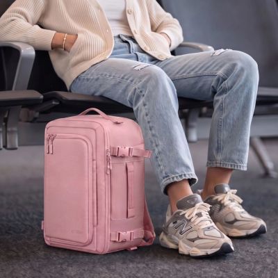 14. Tech-Protect Defender S50 Rucksack für Ryanair & Wizzar, 20 l Laptop, Pink