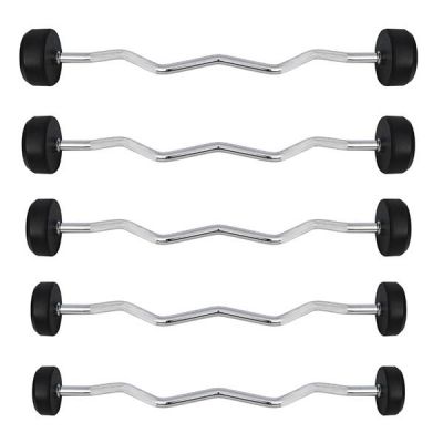 Gummierte Langhantel-/Curlstange 20 kg HMS GSL-20