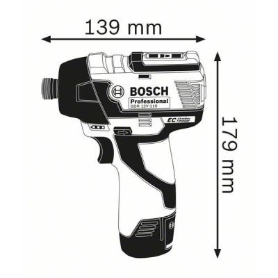 2. Bosch 0 601 9E0 005 Akkuschrauber 1/4" 3100 U/min 110 Nm Schwarz, Blau 12 V