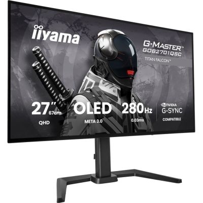 4. iiyama G-MASTER GOB2701QSC-B1 Computermonitor 68,6 cm (27") 2560 x 1440 px 2K Ultra HD OLED Schwarz