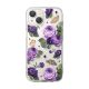 2. Ringke Fusion Design Armoured Case Cover mit Gelrahmen für iPhone 14 Plus transparent (Purple Rose) (FD637E29)