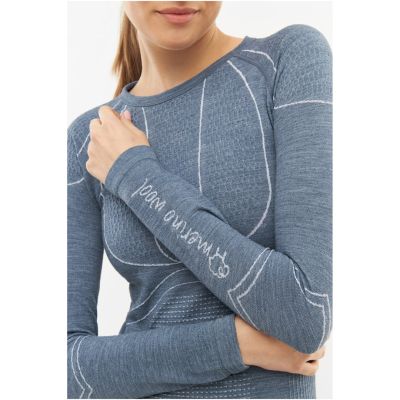 4. VIKING Lana Pro Longsleeve Merino Damen Unterwäsche Größe M Grau