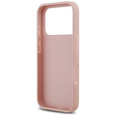 7. Guess Strass Dreieck Logo iPhone 17 Pro Hülle - Rosa