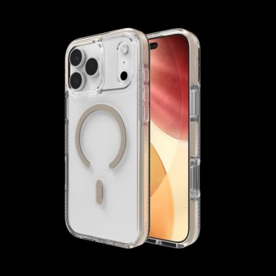 ZAGG Santa Cruz Snap MagSafe Hülle für iPhone 17 Pro Max – Transparent Gold