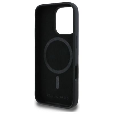 7. Karl Lagerfeld KLHMP16XSKCHTCK iPhone 16 Pro Max 6,9" schwarz/schwarz Hardcase Silikon Karl&Choupette Heads MagSafe