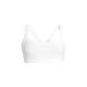 CASALL Damen Sporttop mit definiertem Rippstrick, Weiß