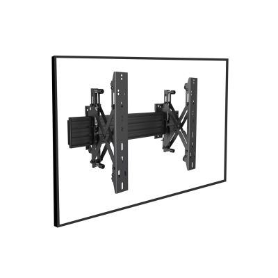 2. Equip Wandhalterung 32"-65"/30kg 1TFT 1Gelenk Push-In-Pop Schwarz