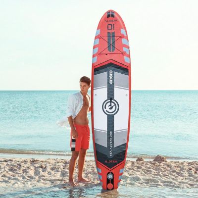 11. SET - SUP-BOARD 150KG AUFBLASBAR ENERO 320x81x15CM SHARK