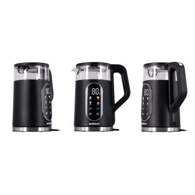 24. ELDOM Kabelloser Wasserkocher mit Temperaturregelung C560 NUVIA 2000W 1,7 L, LED-Anzeige, Wassertemperaturregelung