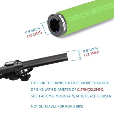 3. Rockbros BT1001GNBK Schwamm-Fahrradlenkergriffe – Grün und Schwarz
