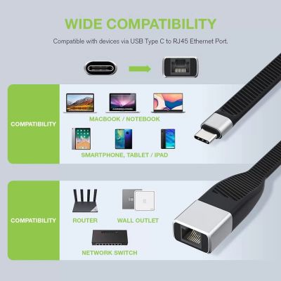 5. Techly ICOC USBC-RJ45 Netzwerkkabel Schwarz 0,144 m