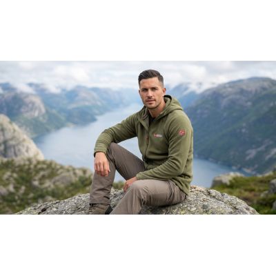 3. Herren-Fleecejacke Geographical Norway TUGOOD KAKI DB MEN 233 (WZ3332H/GN-KAKI)