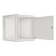 14. Wandmontierter Einbauschrank, 19" 12U 600x600, Grau, Metalltüren (zerlegt)