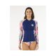 Damen Lycra RIP CURL Party Wave UPF Z/T Langarm mehrfarbig