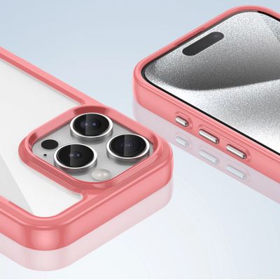 6. Outer Space Case mit Gelrahmen für iPhone 16 Pro Max – rot