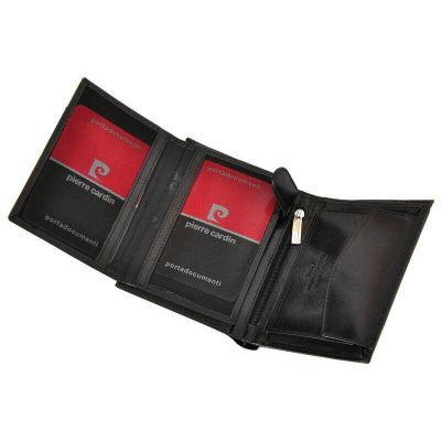 6. Pierre Cardin Herren-Geldbörse aus Premium-Leder mit RFID-Schutz und Reißverschluss - YS520.1-326