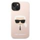 3. Karl Lagerfeld KLHCP14MSLKHLP iPhone 14 Plus 6.7 "Hardcase rosa / rosa Silikon Karl's Head