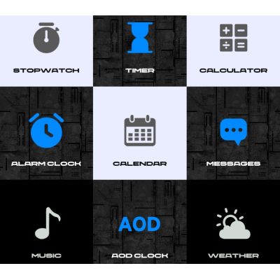 9. Rubicon RNCF24-2 GRAU Herren-Smartwatch