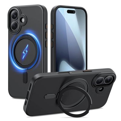 Tech-Protect MagRing MagSafe Hülle für iPhone 17 - Mattschwarz