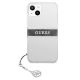 3. Guess GUHCP13SKB4GGR iPhone 13 mini 5.4" Transparente Hardcase 4G Grey Strap Charm
